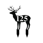 125/deer yard sign/BLACK