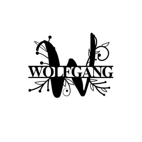 wolfgang/monogram sign/BLACK